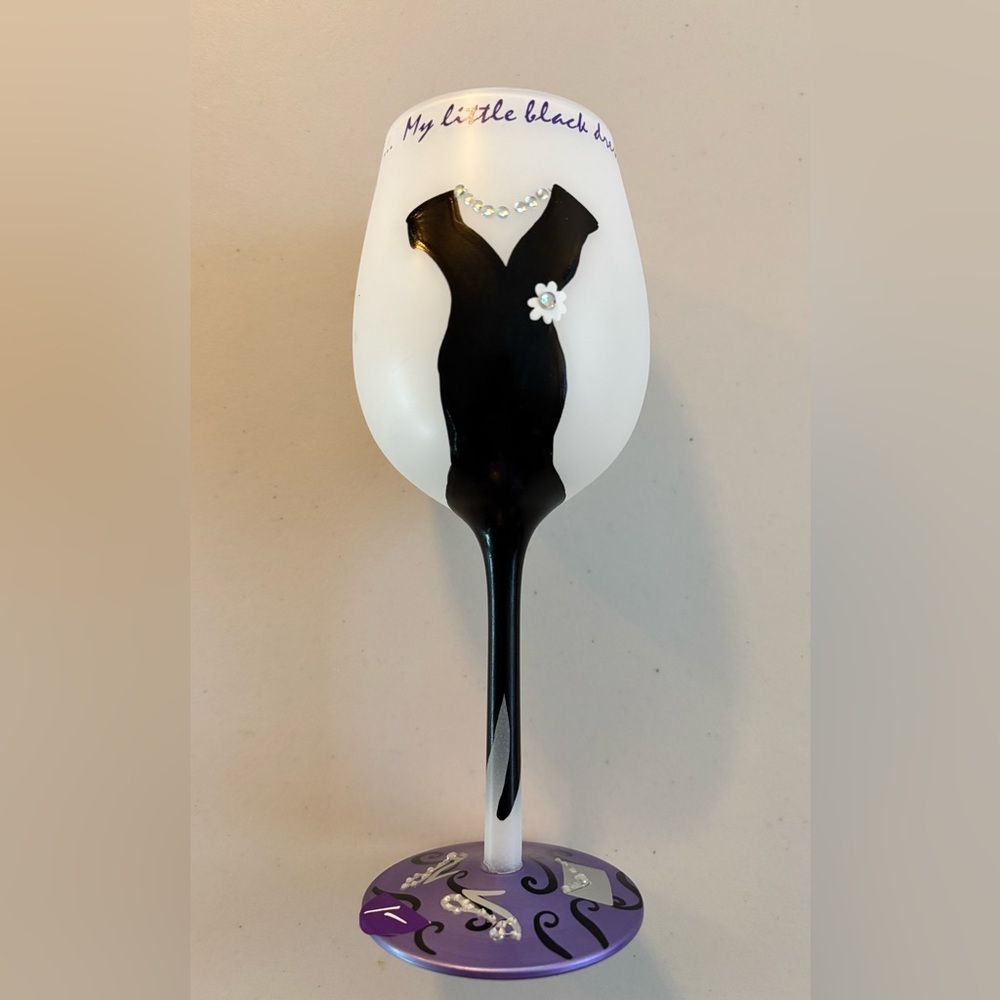 Lolita | “Little Black Dress” wine glass.